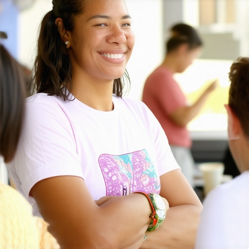 Jacksonville business owner participating in local community event