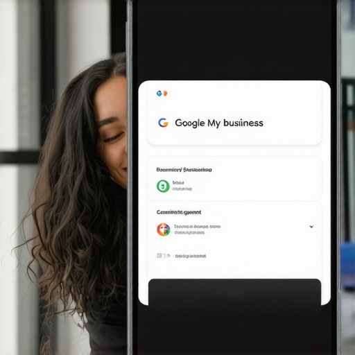 Jacksonville business owner working on Google My Business profile