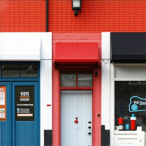 Jacksonville storefront with community engagement and local signage.