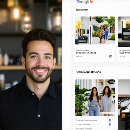 Jacksonville local business optimization Business owner optimizing Google profile with Jacksonville landmarks