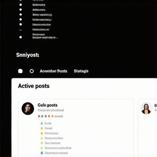 Optimized Google My Business Dashboard Google My Business dashboard displaying active posts, reviews, and business info for local SEO success.