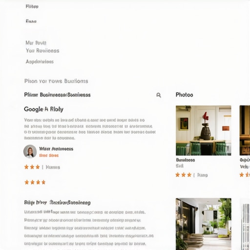 Optimized GMB Profile A screenshot showing a complete and optimized Google My Business profile with reviews, photos, and posts.