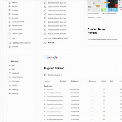 Google My Business dashboard displaying analytics and review management features for Jacksonville businesses