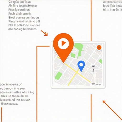 Infographic showing step-by-step process of optimizing Google Maps listings for Jacksonville local businesses.