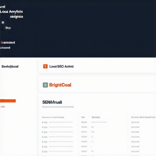 Screenshots of BrightLocal and SEMrush dashboards tracking Jacksonville SEO performance.