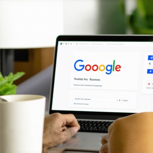 Business owner updating Google My Business listing