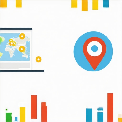 Illustration of local SEO steps including GMB management, citations, and content, mapped over Jacksonville