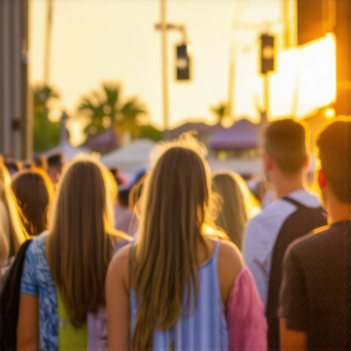 Jacksonville local business owner taking photos at community event