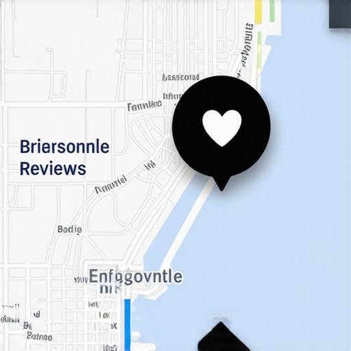 Digital map of Jacksonville highlighting local engagement signals like reviews and clicks.